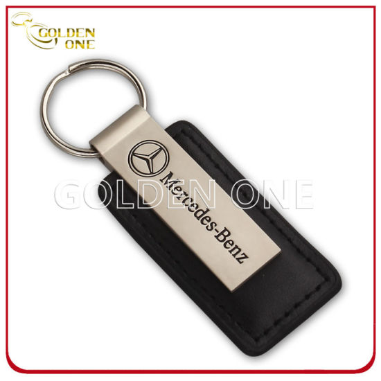 Custom Promotional Gift Personalized 3D Car Logo Iron Soft Enamel Zinc Alloy Metal & Leather Key Chain