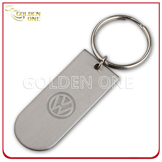 Promotion Brushed Stainless Iron Keychain