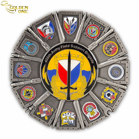 Promotional Gift Custom Design China Wholesale Souvenir Navy Military Metal Gold Plated Challenge Coin