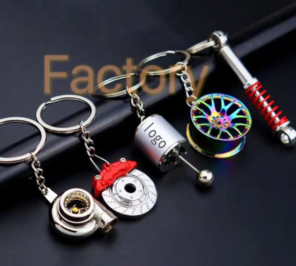 Hot Sale Automotive Car Part Key Chain Turbine Turbo Keyring Zinc Alloy Metal Keychain For Gift