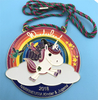  China Factory Price Fashion Design Logo Custom Metal Halloween Medals Brass Plated Parrot Bird Carnival Zinc Alloy Medallion