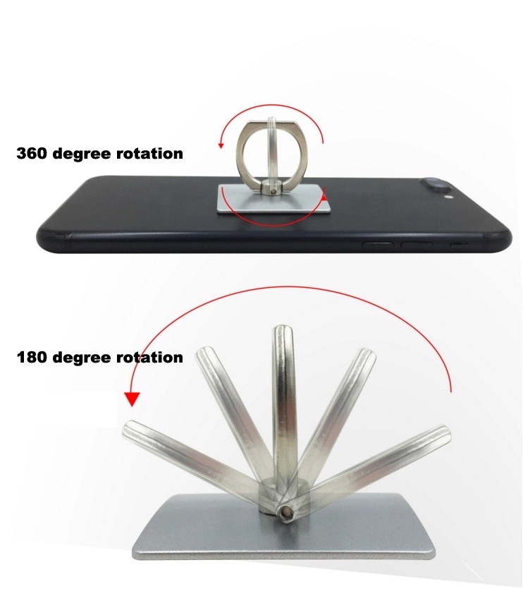 Logotipo personalizado de 360 ​​grados de rotaci&oacute;n acr&iacute;lico tel&eacute;fono m&oacute;vil.