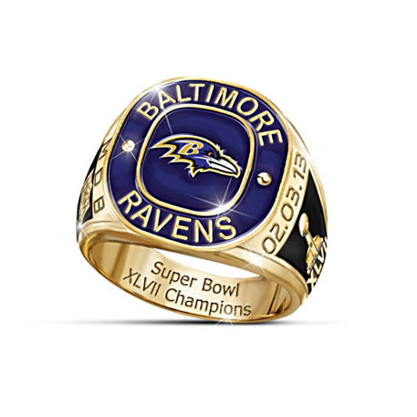 F&ouml;rderung Geschenk Kundenspezifische Kreative Schmuck Super Bowl Sport Team Jubelnde Freundschaft Meisterschaft Metall Champion Ring
