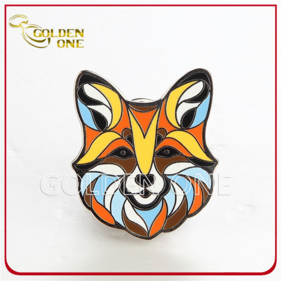 Custom Shiny Nickel Die Struck Hard Enamel Metal Pin Badge
