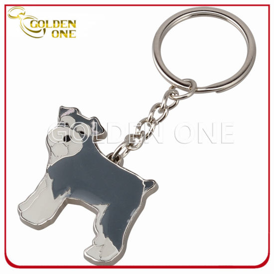 Custom Fancy Dog Shape Metal Key Chain