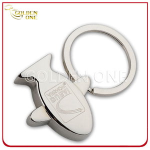 Custom Engraving Logo Aircraft Zinc Alloy Metal Funny Keychains