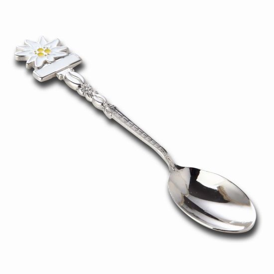 Custom Embossed Soft Enamel Logo Metal Souvenir Spoon
