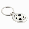 Oval Shape Blank Brushed Effect Metal Keyring