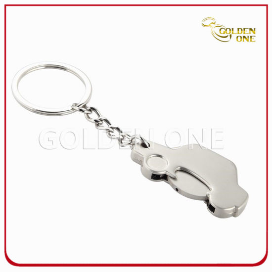 Promotion Car Shape Metal Trolley Coin Key Holder
