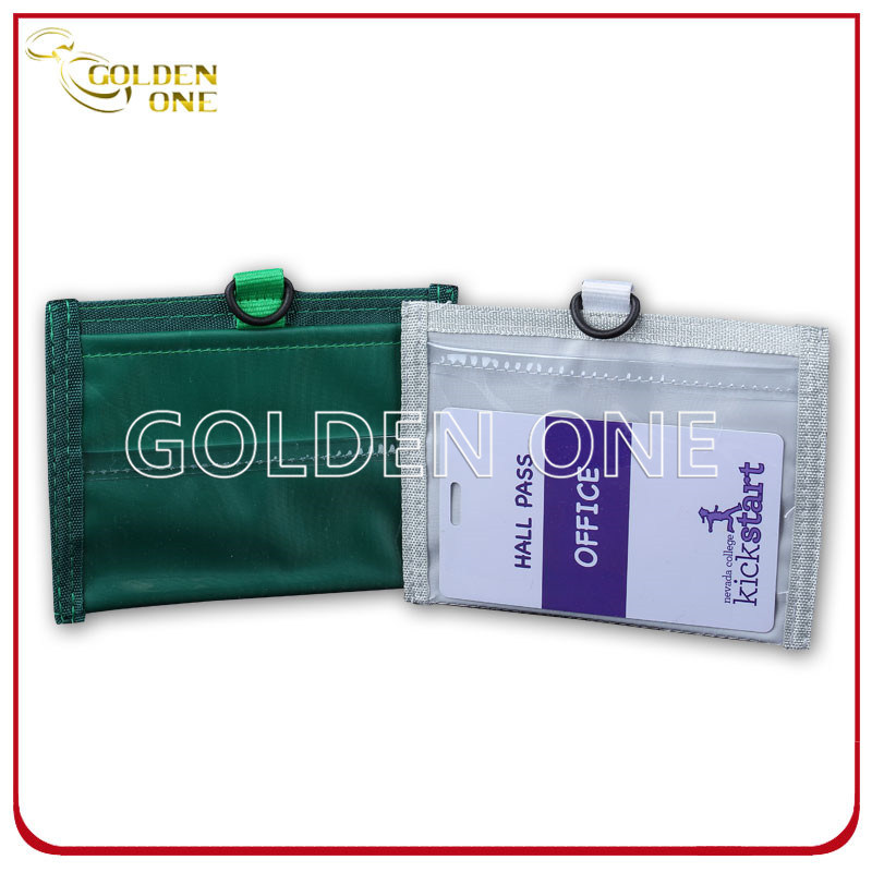 Kordelbedruckte Polyesterabzeichenhalter mit Stifthalter