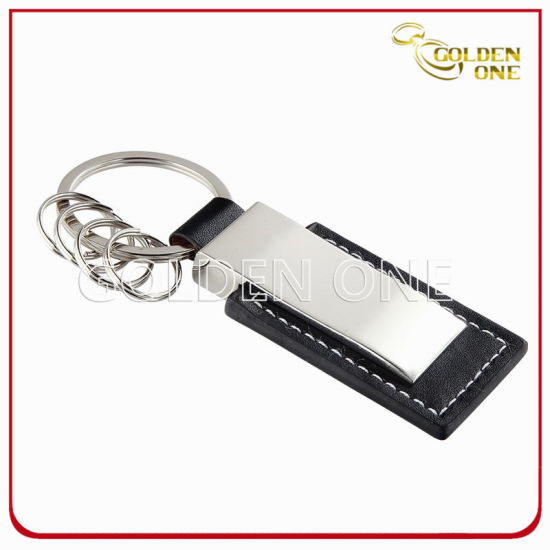 Factory Supply Blank Leather Key Chain