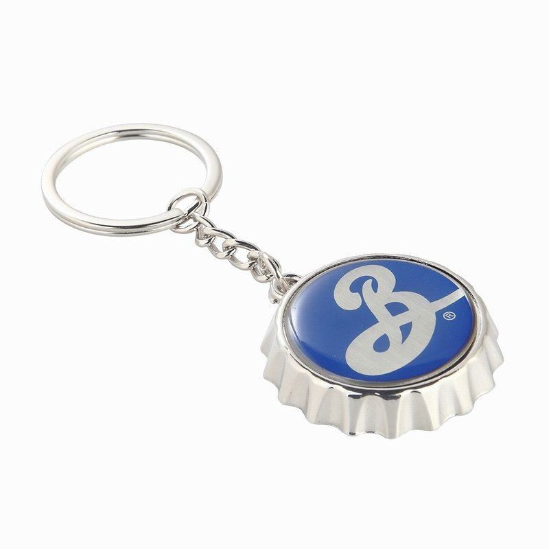 Gro&szlig;handel gestreut stahl personalisierte dekoration gravierte benutzerdefinierte logo emamel metall 3d flasche opener schl&uuml;ssel fob
