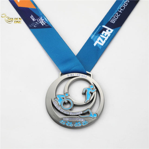 Custom Brass Stamped Running Medal for Charity