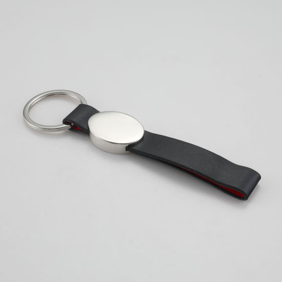 Factory Wholesale Custom Engraving Nickel Finish Metal Keyring
