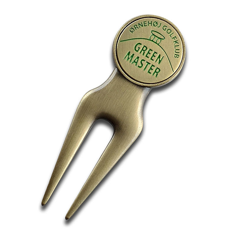 Promoci&oacute;n Dise&ntilde;o personalizado Metal Golf Divot Herramienta