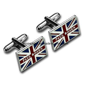 UK Flag Imitation Hard Enamel Metal Cufflink