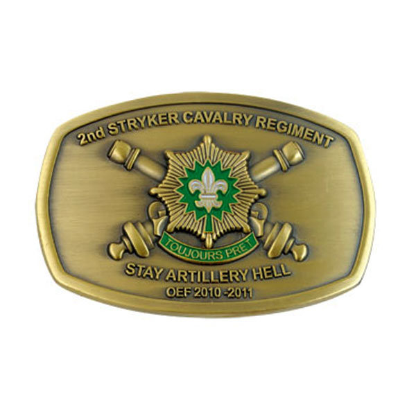 Accesorios de moda al por mayor Dise&ntilde;o personalizado Logotipo de souvenir Gift Esmalte 3D Militar Metal Hebilla
