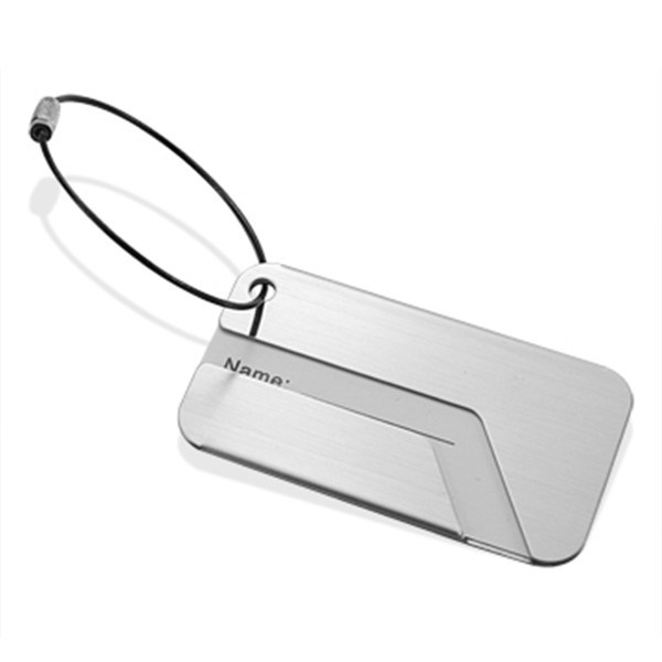 Kreatives benutzerdefiniertes Design Gold Silber Stempel PU-Leder-Gep&auml;ck-Tag