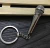Hot Sell Metal Microphone Key Ring for Promotion Gift
