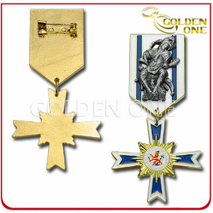 Custom Fine Polished Die Casting Metal Military Medal Badge