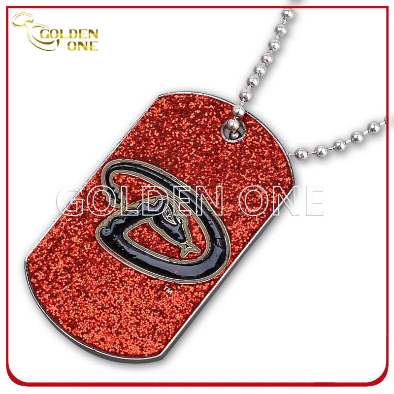Werbegeschenk bedruckte Epoxidbeschichtung Metall-Dog-Tag-Tag