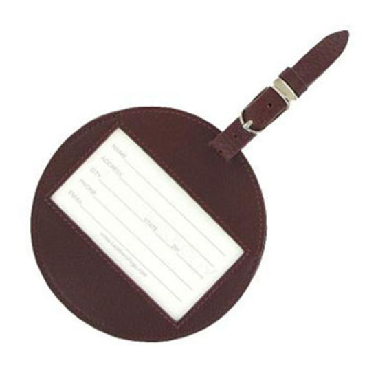 Promotion Gift Embossing Logo PU Leather Luggage Tag