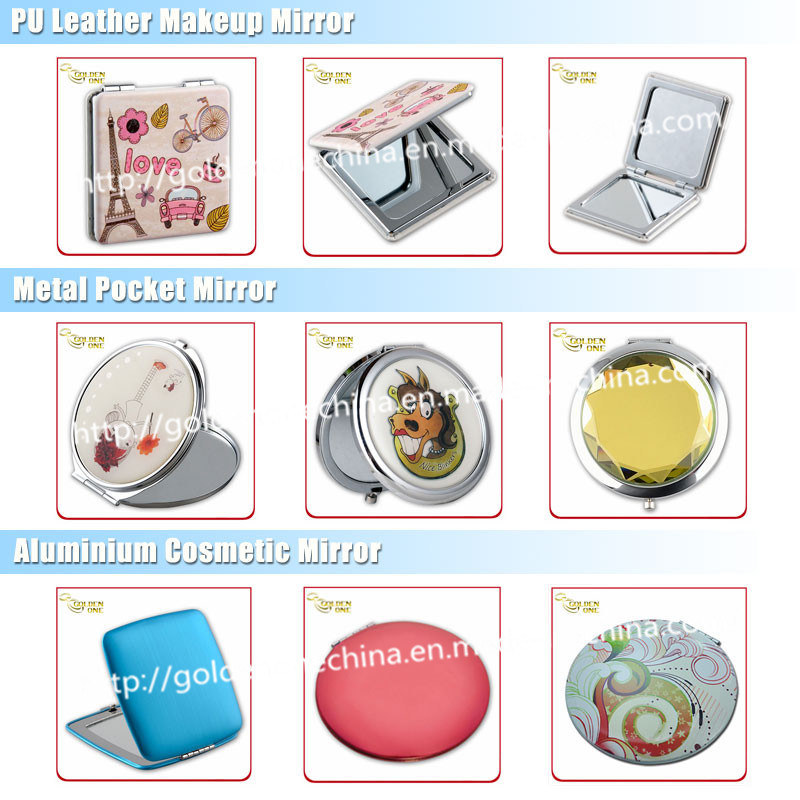 Venta caliente de cristal decoraci&oacute;n plegable maquillaje espejo para damas