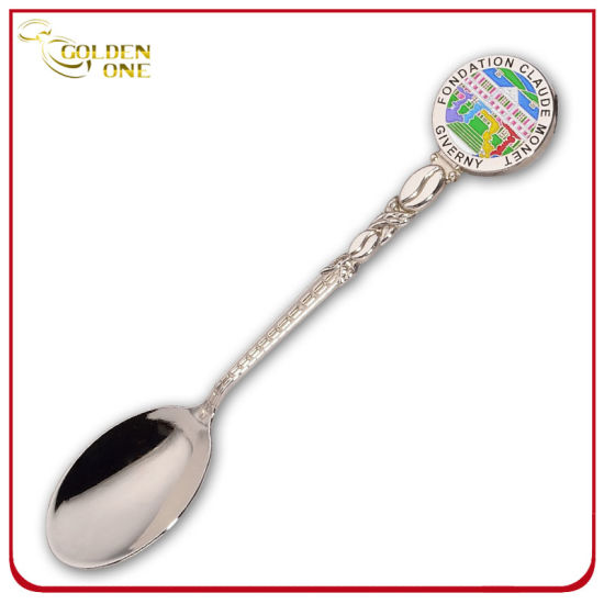 Custom Zinc Alloy Nickel Plated Souvenir Gift Metal Spoon