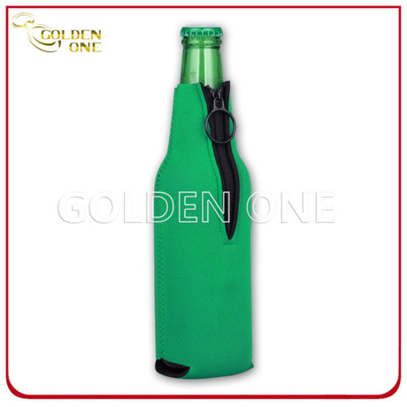 Connection Base Waterproof Neoprene Beer Bottle Holder with Zipper