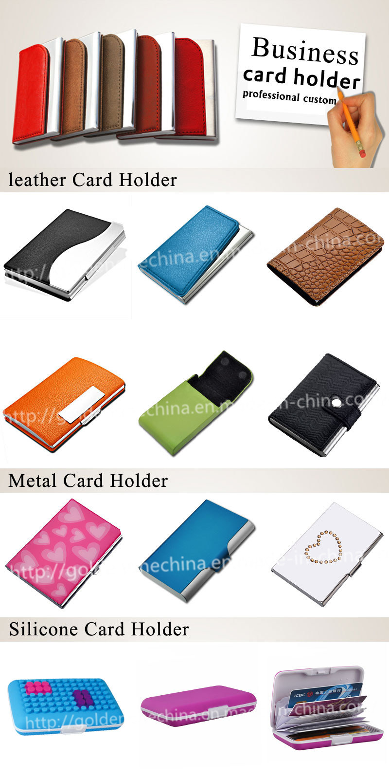 Wholesale Calidad fina Metal PU Cuero Nombre de Nombre de Nombre de Nombre de Nombre de Nombre