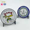 Free Design Customized Logo Soft Enamel Silver Gold Plated Metal Zinc Alloy Double Side Large Coins For Gift