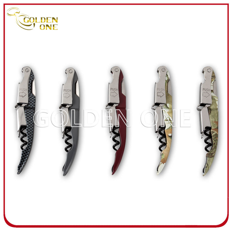 Abre de botella de vino de madera de suministro de f&aacute;brica con pulltap de metal