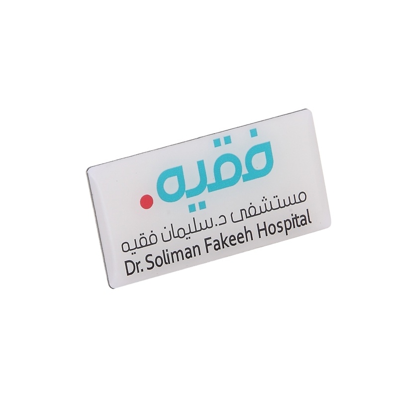 Kundenspezifische Vollfarbbedruckte Edelstahleisen Messing Email-Revers-Pin mit Epoxy