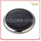 Promotion Round Shape PU Leather Coaster with Metal Bottom