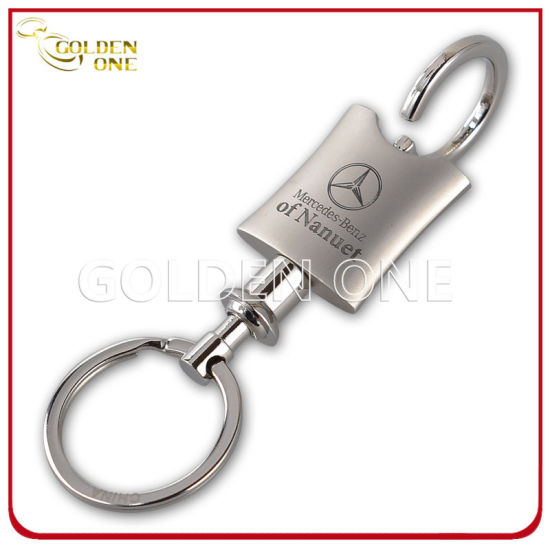 Custom Blank Oval Shape Car Souvenir Cable Metal Key Holder
